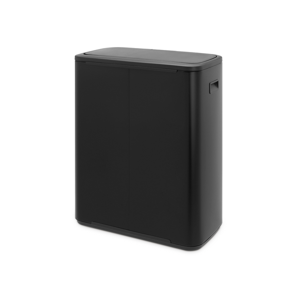 Vtwonen Bo Touch Bin Met 2 Binnenemmers 2 X 30 Liter - Matt Black