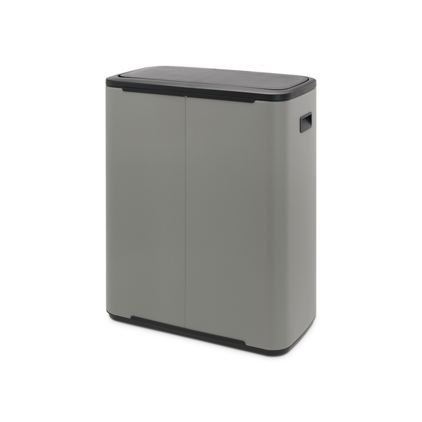 Vtwonen Bo Touch Bin Met 2 Binnenemmers 2 X 30 Liter - Mineral Concrete Grey