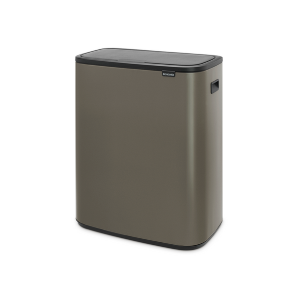 Vtwonen Bo Touch Bin Met 2 Binnenemmers 2 X 30 Liter - Platinum