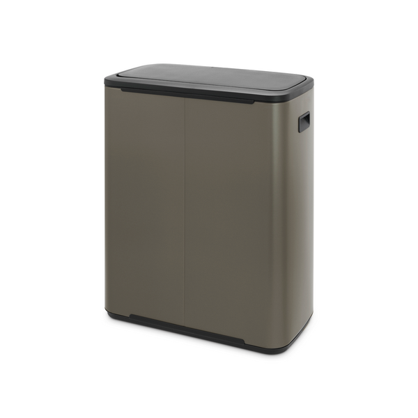 Vtwonen Bo Touch Bin Met 2 Binnenemmers 2 X 30 Liter - Platinum