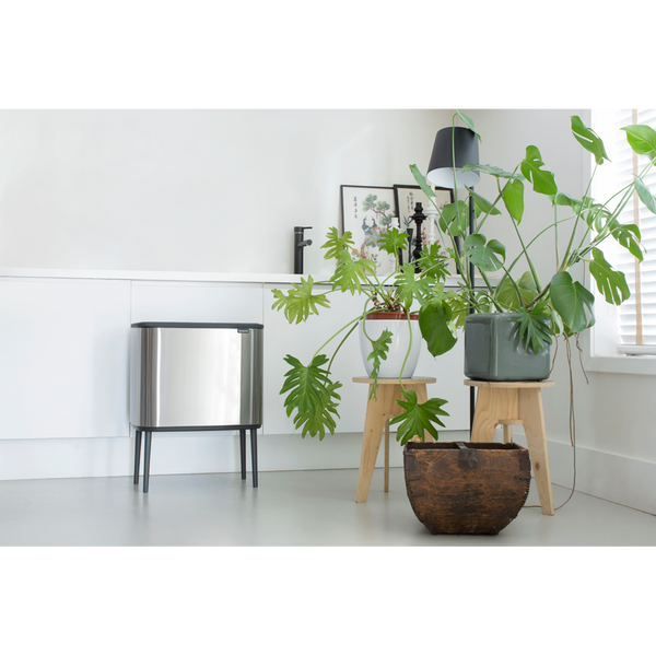 Vtwonen Bo Touch Bin Met 3 Binnenemmers 3 X 11 Liter - Matt Steel Fingerprint Proof