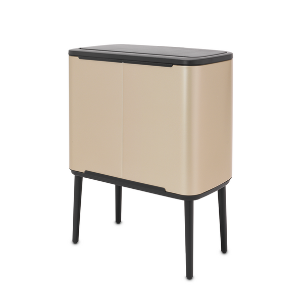 Vtwonen Bo Touch Bin Met 3 Binnenemmers 3 X 11 Liter - Metallic Gold