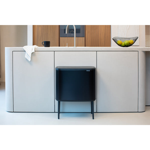 Vtwonen Brabantia Prullenbak Bo Touch Bin - 11+23L - Matt Black