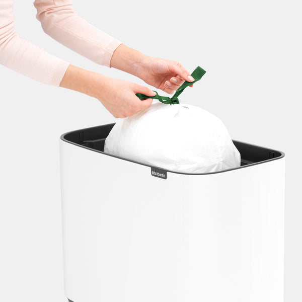 Vtwonen Brabantia Prullenbak Bo Touch Bin - 11+23L - White