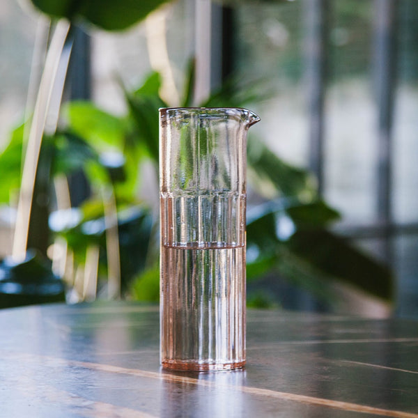 Vtwonen Brût Homeware Karaf Reed - Roze - Gerecycled Glas