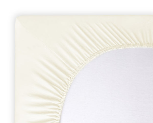 Vtwonen Byrklund - Hoeslaken Jersey - 80x200 Cm - Off White