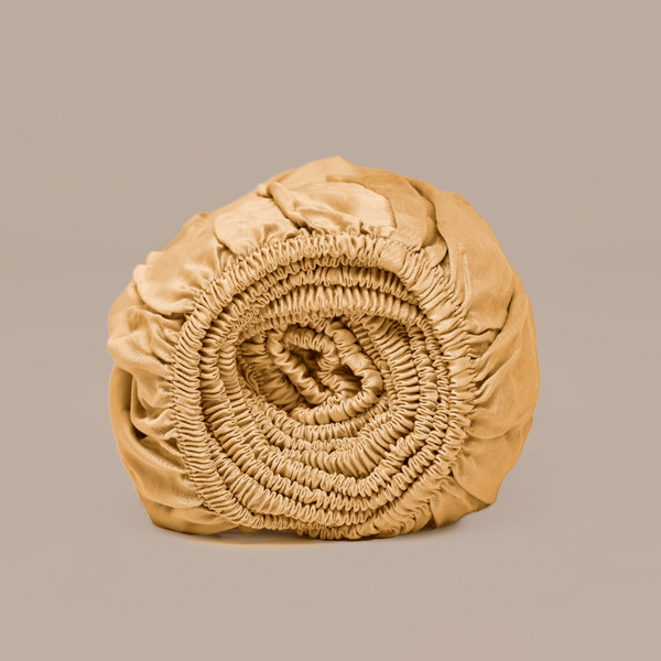 vtwonen Coco & Cici - Bamboe Hoeslaken 180 x 210 cm - 2 Persoons Beddengoed - Okergeel - Elastiek Rondom - 100% Eco Bamboe