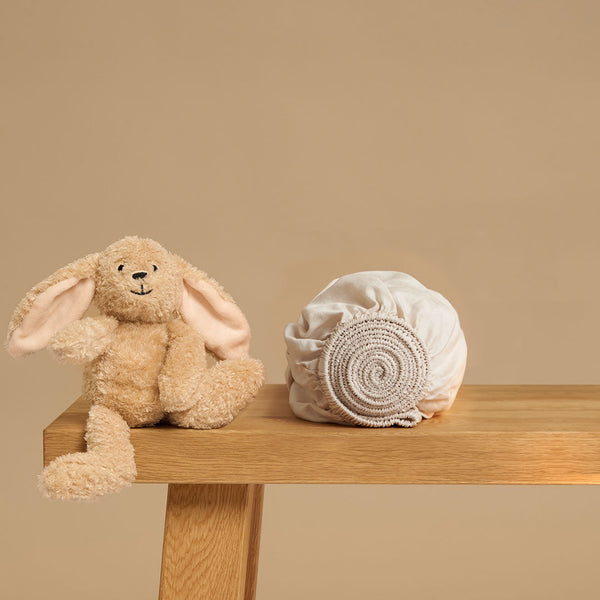 vtwonen Coco & Cici - Tencel Twill Hoeslaken 60 x 120 cm - 1 Persoons Beddengoed - Kinderbeddengoed - Lyocell - Hypoallergeen & Extra Zacht - Beige