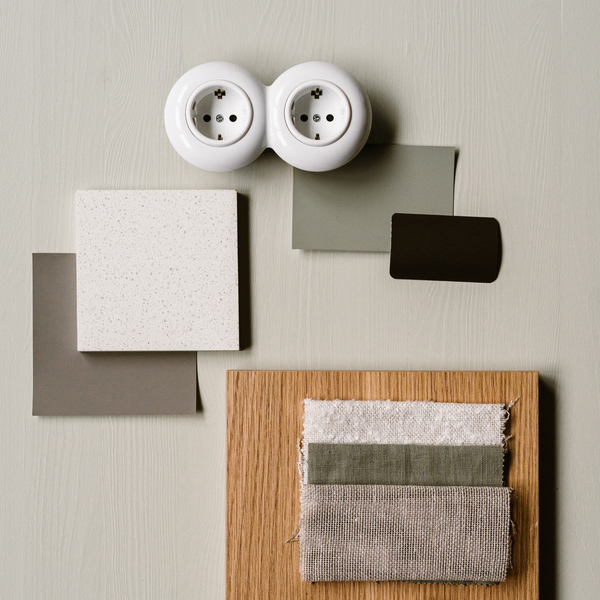 Vtwonen De Oude Schakelaar 2-voudig Stopcontact - Wit - Rond