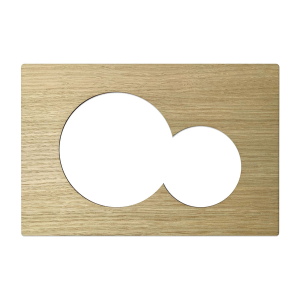 vtwonen Decoplates frontje Geberit Sigma 01 - bruin - 24.6x16.4cm