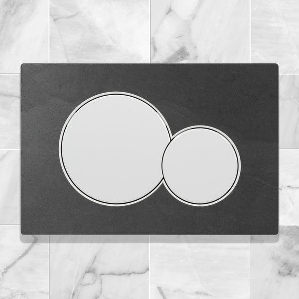 Vtwonen Decoplates Frontje Geberit Sigma 01 - Zwart - 24.6x16.4cm