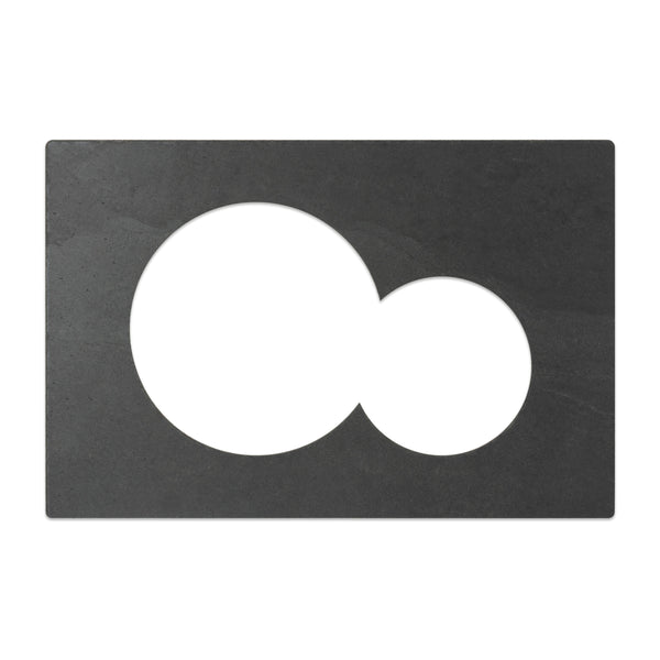 vtwonen Decoplates frontje Geberit Sigma 01 - zwart - 24.6x16.4cm