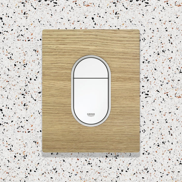 Vtwonen Decoplates Frontje Grohe Arena Cosmopolitan - Bruin - 15.6x19.7cm