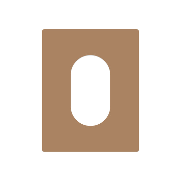 Vtwonen Decoplates Frontje Grohe Arena Cosmopolitan - Bruin - 15.6x19.7cm