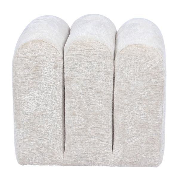 vtwonen DÉJA Living Poef Lavia - Beige - Stof - 45x45x40cm