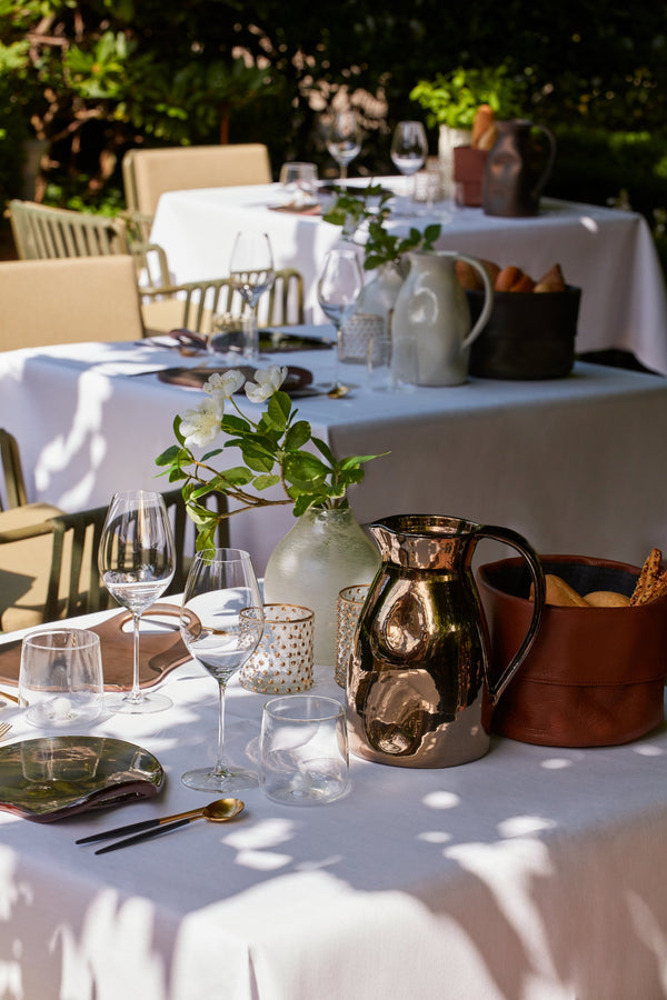 Vtwonen Dutchdeluxes Luxe Karaf - Aardewerk - Keramiek - Handgemaakt - Anti-drup - Platinum