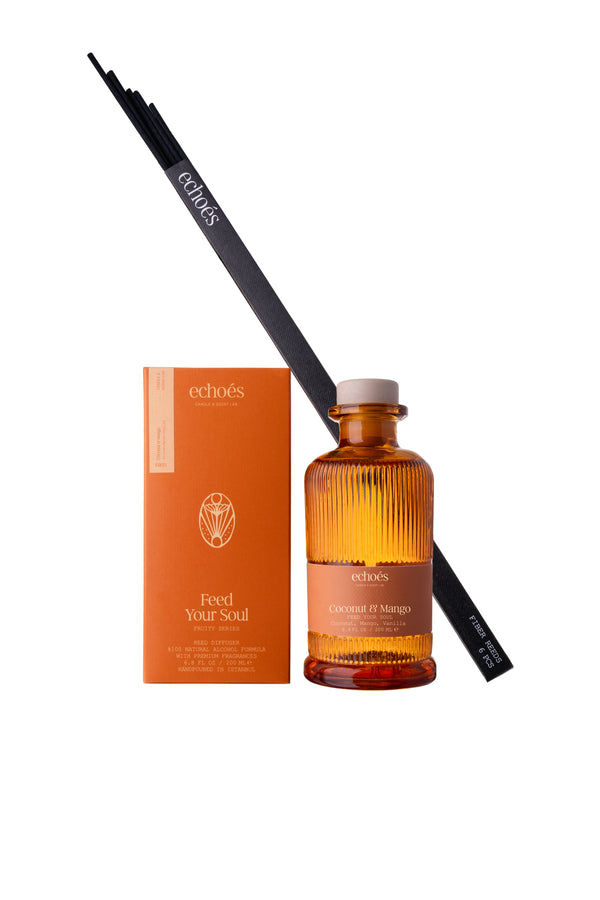 Vtwonen Echoeslab Geurstokjes Coconut&Mango - Natuurlijke Geurstokjes - 200 Ml