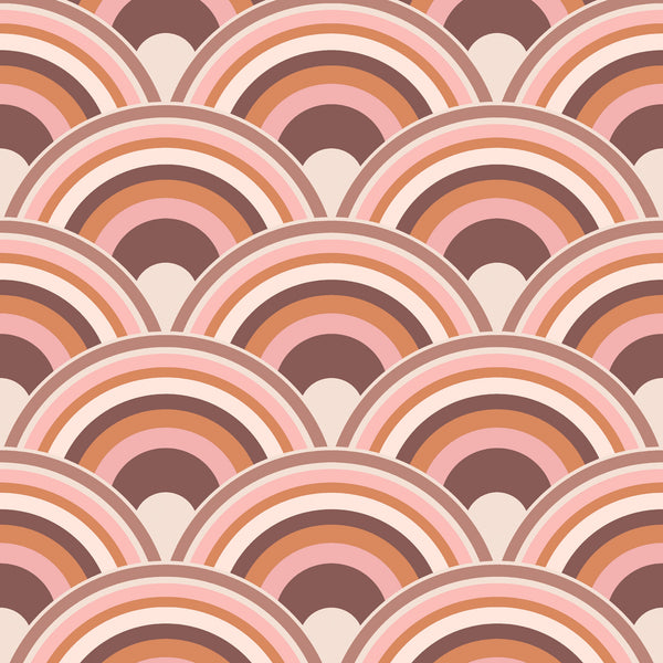 vtwonen Envy vliesbehang Curve Earth roze 10mx52 cm