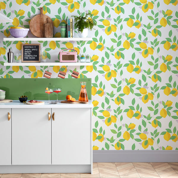 Vtwonen Envy Vliesbehang Feeling Fruity Fresh Wit 10mx52 Cm