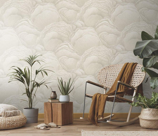 Vtwonen Erismann Behang 3d Golvende Lijnen Beige - 53 Cm X 10.05 M - 661453