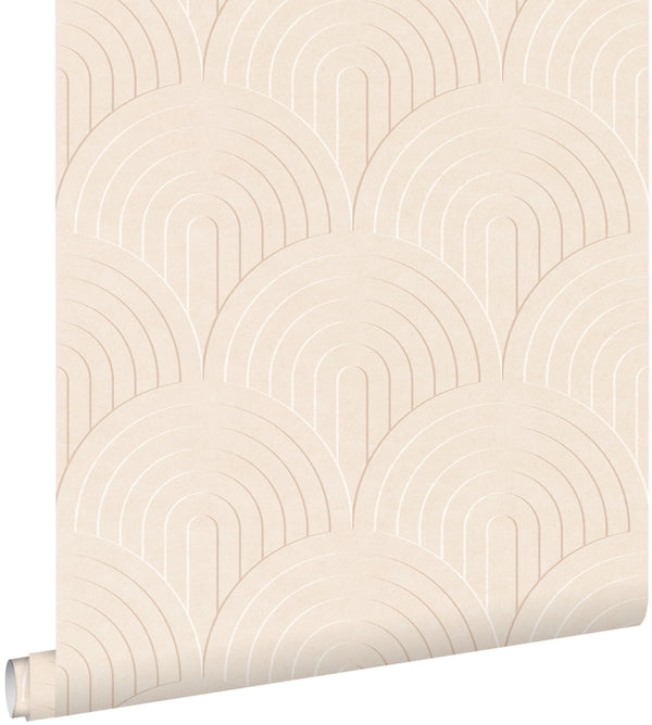 vtwonen ESTAhome behang 3D-motief lichtbeige - 50 x 900 cm - 131106
