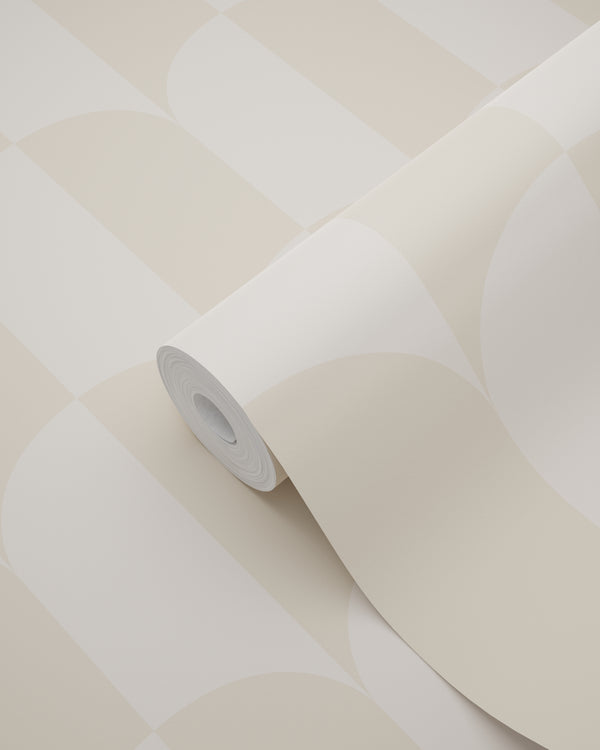 Vtwonen ESTAhome Behang Art Deco Bogen Beige En Zandkleurig - 50 X 900 Cm - 139985