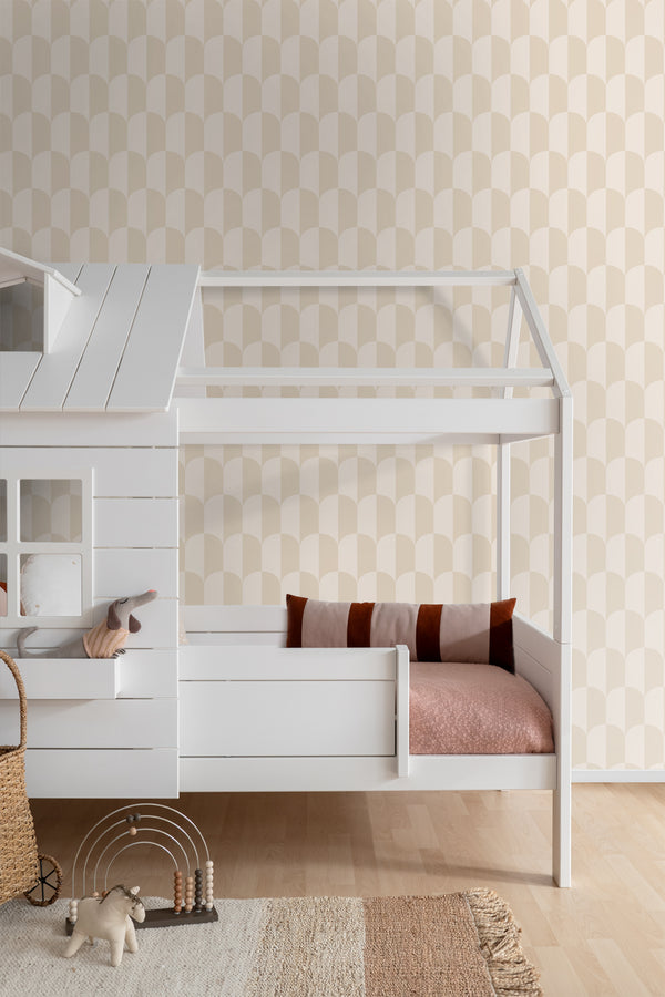 Vtwonen ESTAhome Behang Art Deco Bogen Beige En Zandkleurig - 50 X 900 Cm - 139985