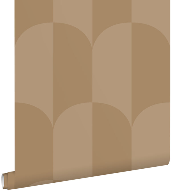 vtwonen ESTAhome behang art deco bogen donker beige - 50 x 900 cm - 131236