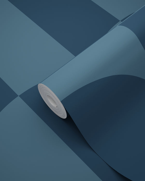 Vtwonen ESTAhome Behang Art Deco Bogen Vergrijsd Donker Blauw - 50 X 900 Cm - 139996