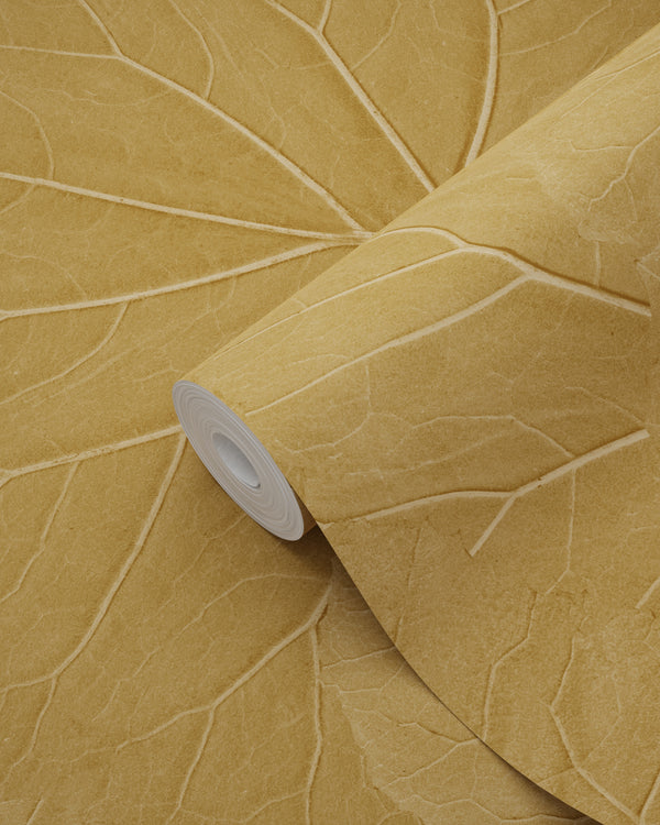 Vtwonen ESTAhome Behang Bladeren Okergeel - 50 X 900 Cm - 139914