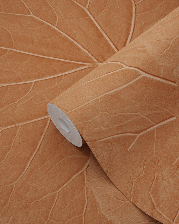 Vtwonen ESTAhome Behang Bladeren Terracotta - 0.53 X 10.05 M - 139915