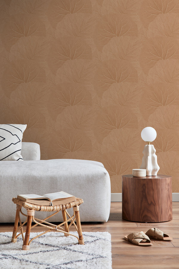 Vtwonen ESTAhome Behang Bladeren Terracotta Roze - 50 X 900 Cm - 139916