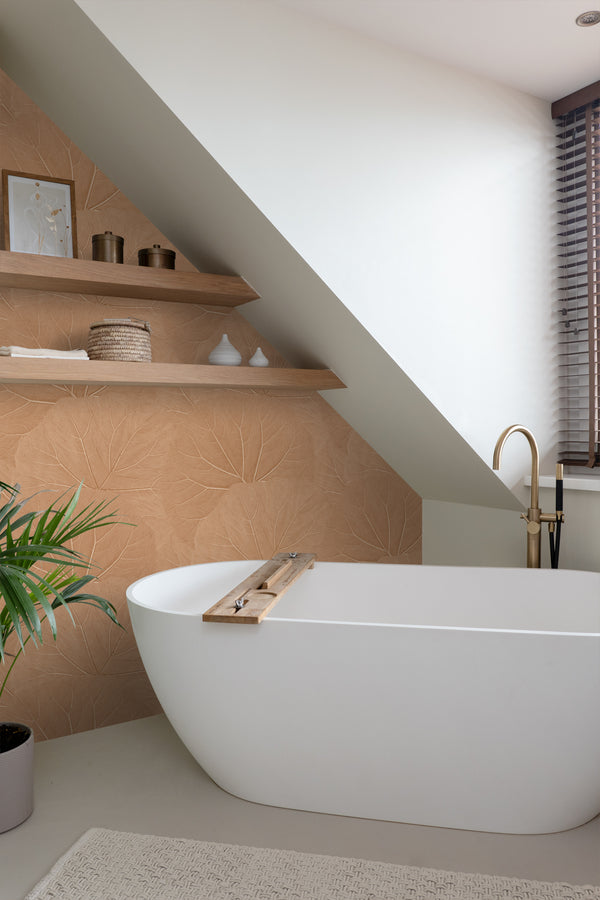 Vtwonen ESTAhome Behang Bladeren Terracotta Roze - 50 X 900 Cm - 139916