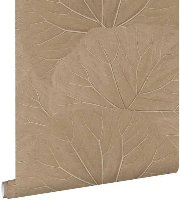 vtwonen ESTAhome behang bladeren zand beige - 50 x 900 cm - 139917