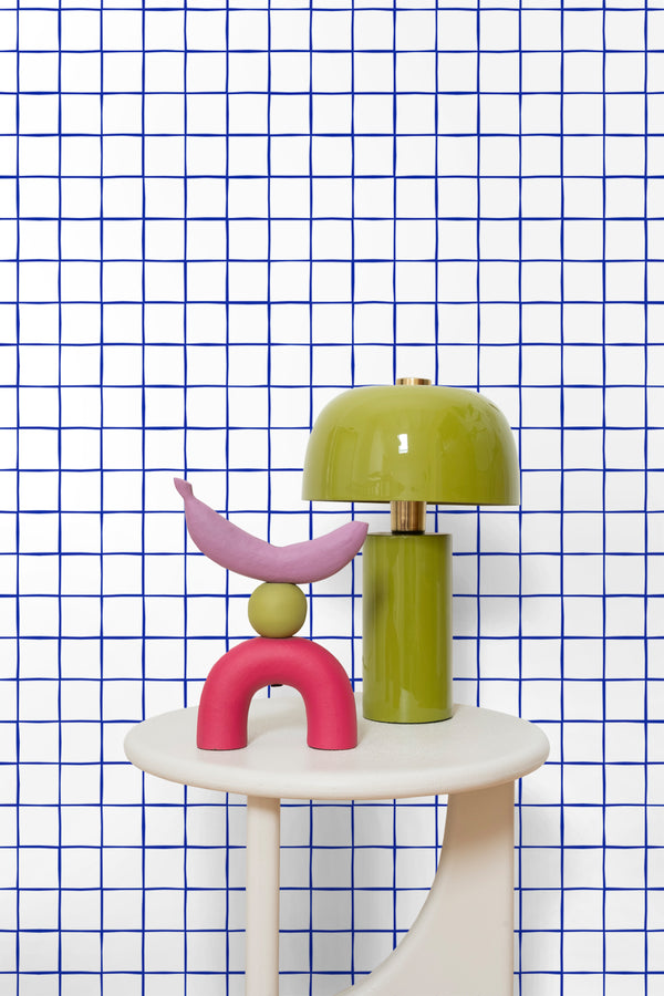 Vtwonen ESTAhome Behang Geblokt Motief Blauw En Wit - 50 X 900 Cm - 131274