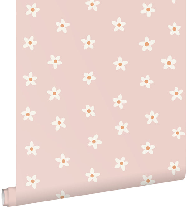vtwonen ESTAhome behang madeliefjes roze - 50 x 900 cm - 131113