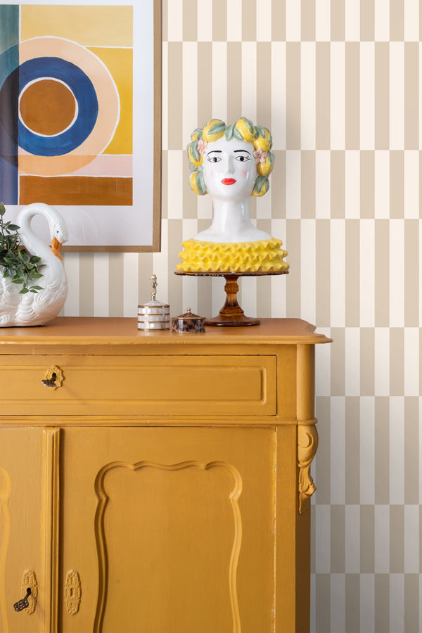 Vtwonen ESTAhome Behang Strepen Beige - 50 X 900 Cm - 131211