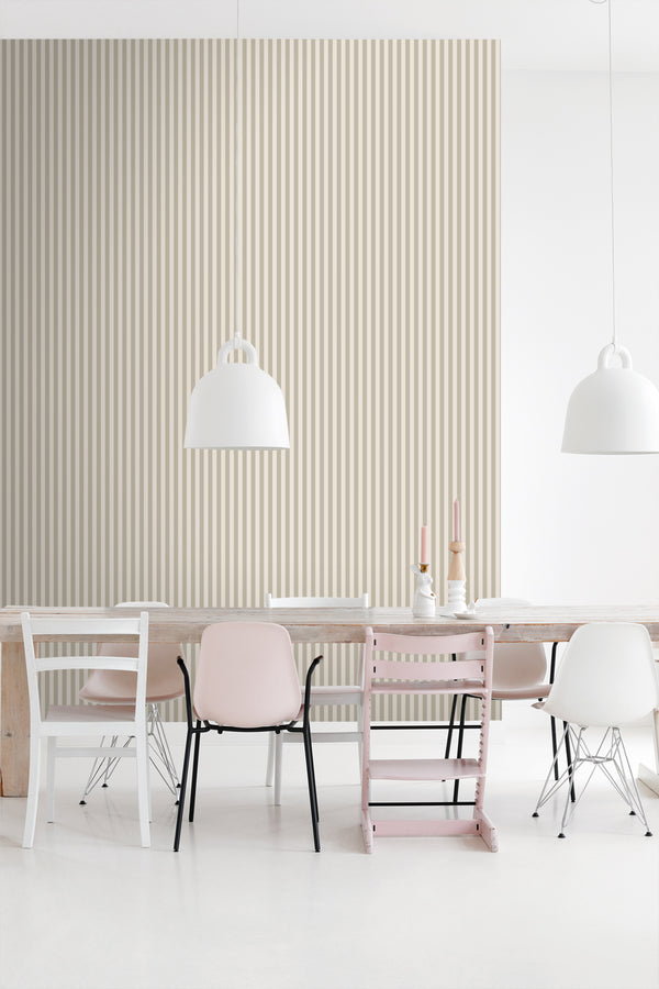 Vtwonen ESTAhome Behang Strepen Zand Beige - 50 X 900 Cm - 130955