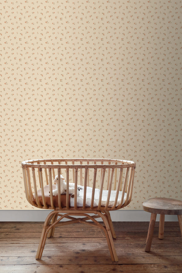 Vtwonen ESTAhome Behang Vintage Bloemetjes Beige - 0.53 X 10.05 M - 139834