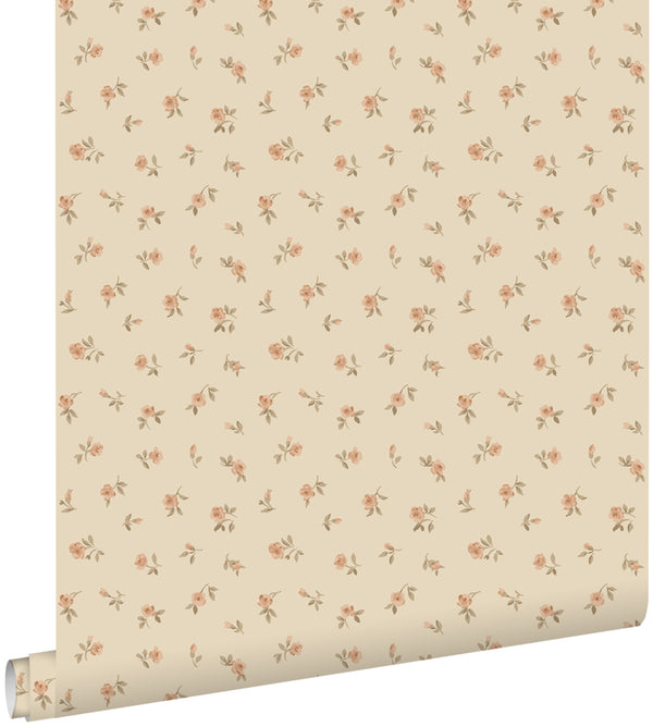 vtwonen ESTAhome behang vintage bloemetjes beige - 0.53 x 10.05 m - 139834