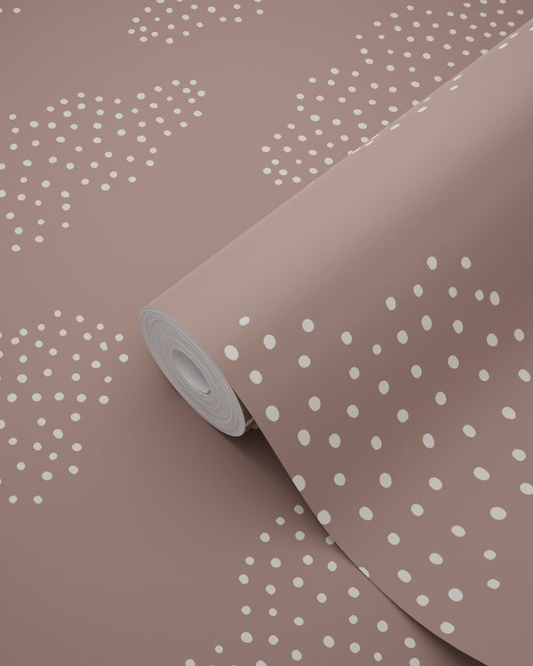 Vtwonen ESTAhome Behang Wolkjes Oudroze - 50 X 900 Cm - 139979