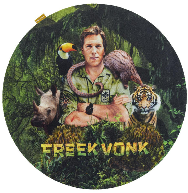 vtwonen FREEK VONK kleed Laterrr Vloerkleed - dia 100 cm - groen