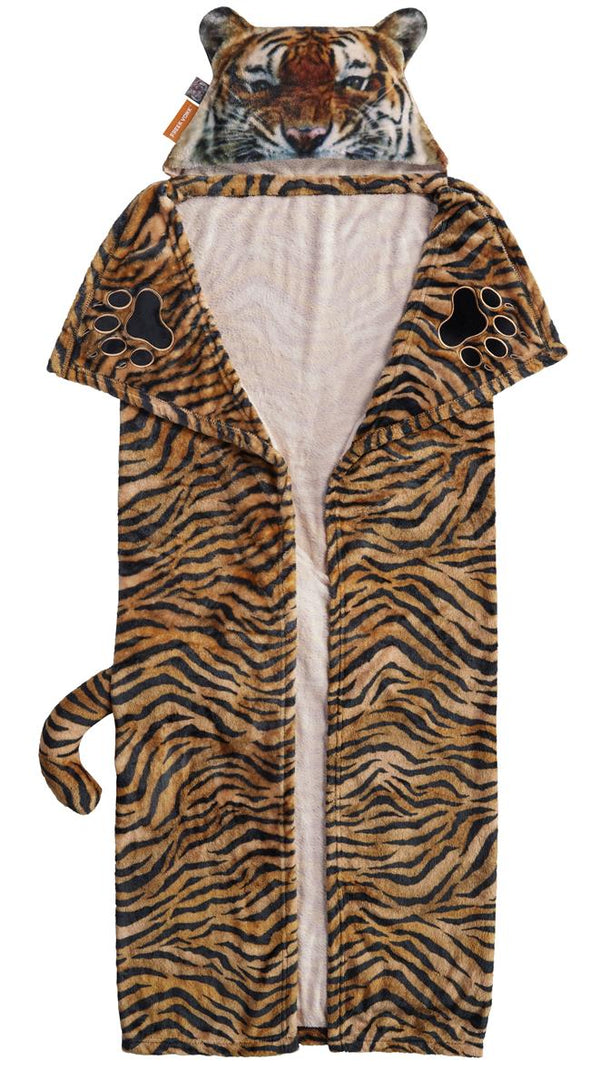 vtwonen FREEK VONK kleed Tijger Plaid - 140x120 cm - steenrood