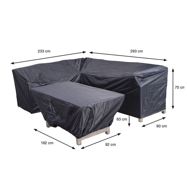 Vtwonen Garden Impressions Lounge Dining Hoes 233/293x90xH70-162x92xH63cm