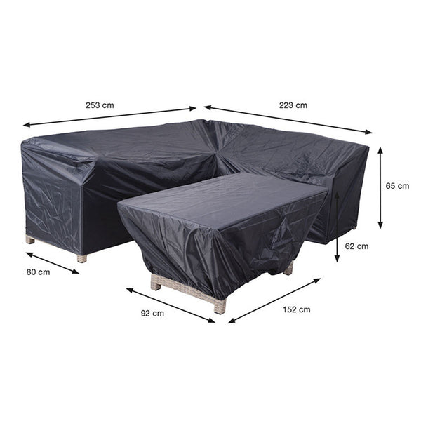 Vtwonen Garden Impressions Lounge Dining Hoes 253/223x80xH65-152x92xH62cm