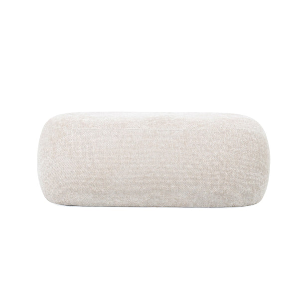 vtwonen Giga Meubel Poef Sarah - Stof - Beige - 100x50x38cm