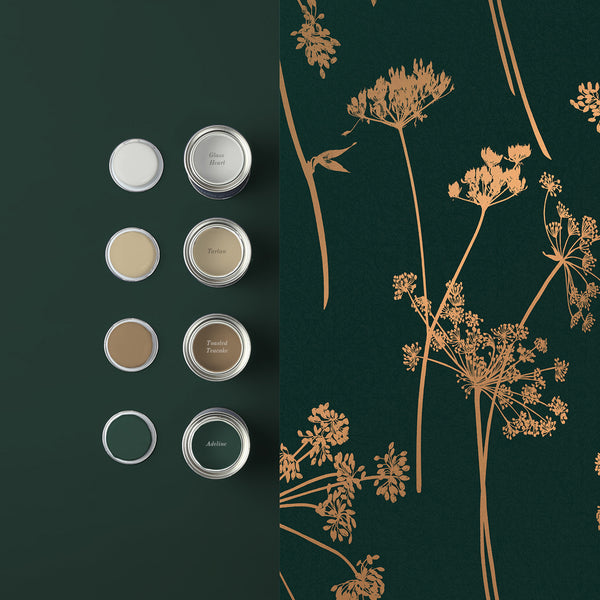 Vtwonen Graham & Brown Vliesbehang Anthriscus Emerald Groen