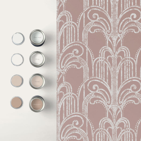 Vtwonen Graham & Brown Vliesbehang Art Deco Rose Gold Roze