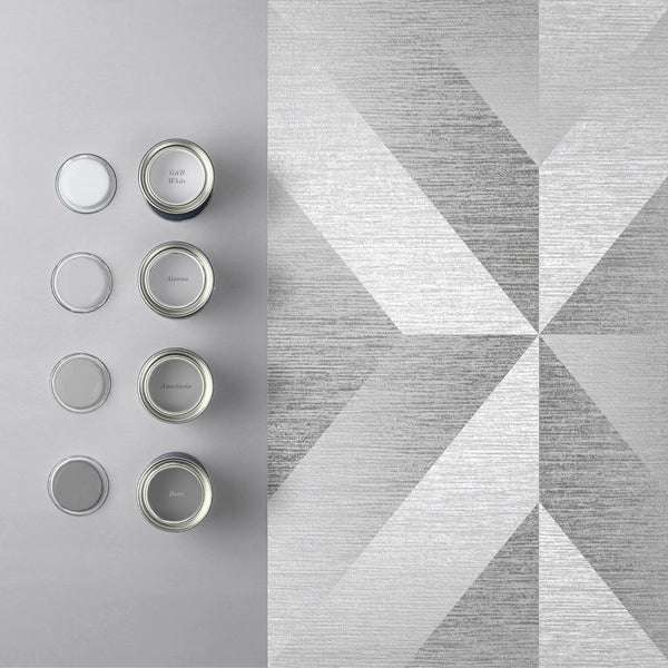Vtwonen Graham & Brown Vliesbehang Atelier Geo Slate Zilver