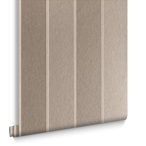 vtwonen Graham & Brown vliesbehang Baroque Bead Stripe Champagne Taupe